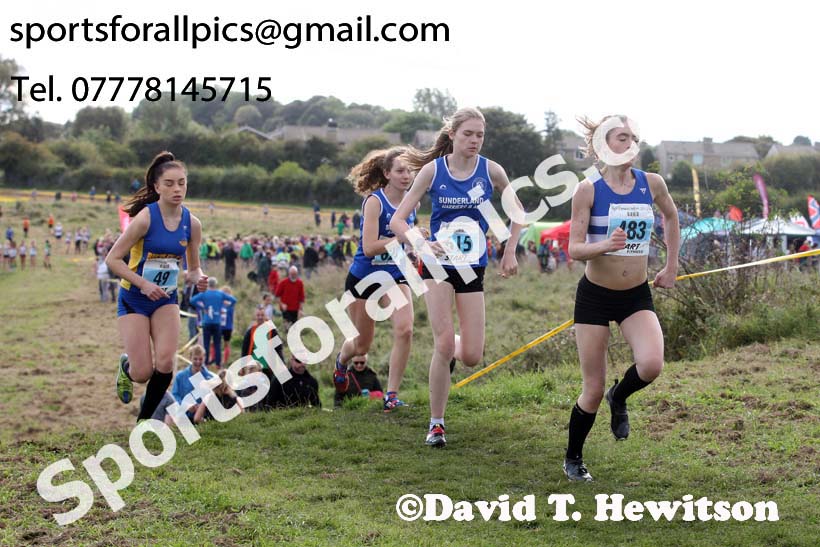 Womens under-17s  and 20s Start Fitness North Eastern Harriers League, Wrekenton, Gateshead. Photo:  David T. Hewitson/Sports for All Pics